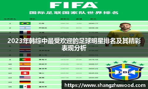 2023年韩综中最受欢迎的足球明星排名及其精彩表现分析